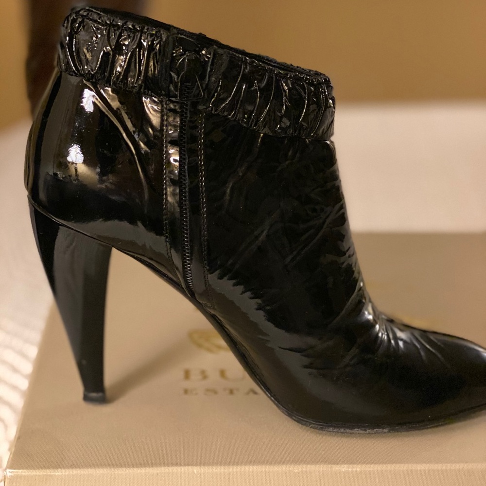 BURBERRY  Booties Black Patent  Size EUR 39.5/9.